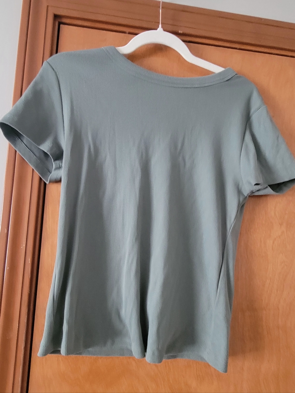 Old Navy Short Sleeve Ribbed Tee - Sage